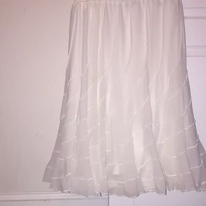 White skirt